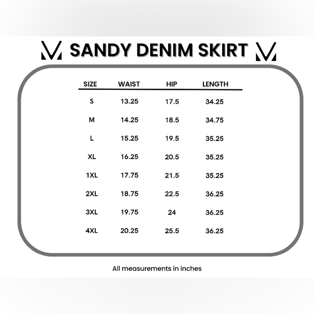 Michelle Mae Sandy Denim Skirt - Picture 4 of 4